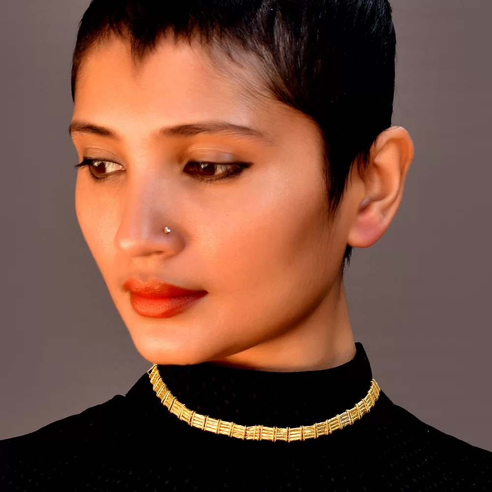 Nityant - Tribal Patra Choker Necklace - Of Indian Origin